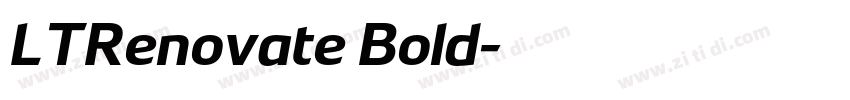 LTRenovate Bold字体转换